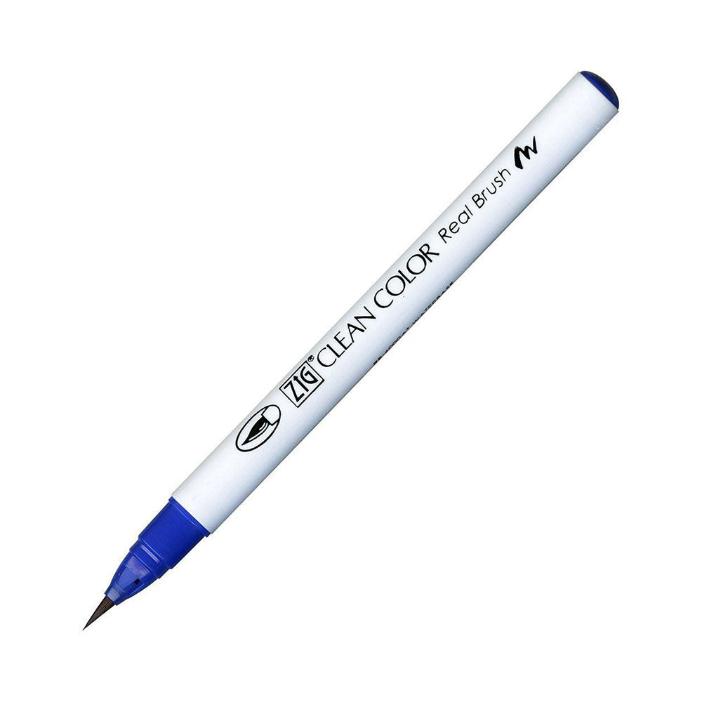 Kuretake Zig Clean Colour Real Watercolour Brush Pen - Blue Colour Range - - Brush Pens - Bunbougu