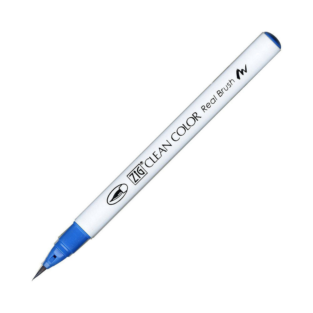 Kuretake Zig Clean Colour Real Watercolour Brush Pen - Blue Colour Range - - Brush Pens - Bunbougu