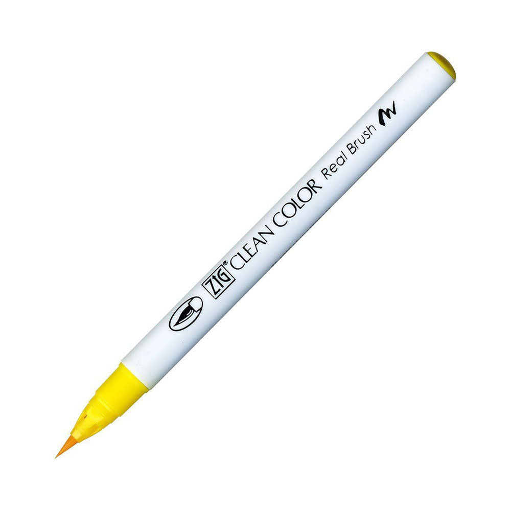 Kuretake Zig Clean Colour Real Watercolor Brush Pen - Yellow Colour Range - - Brush Pens - Bunbougu