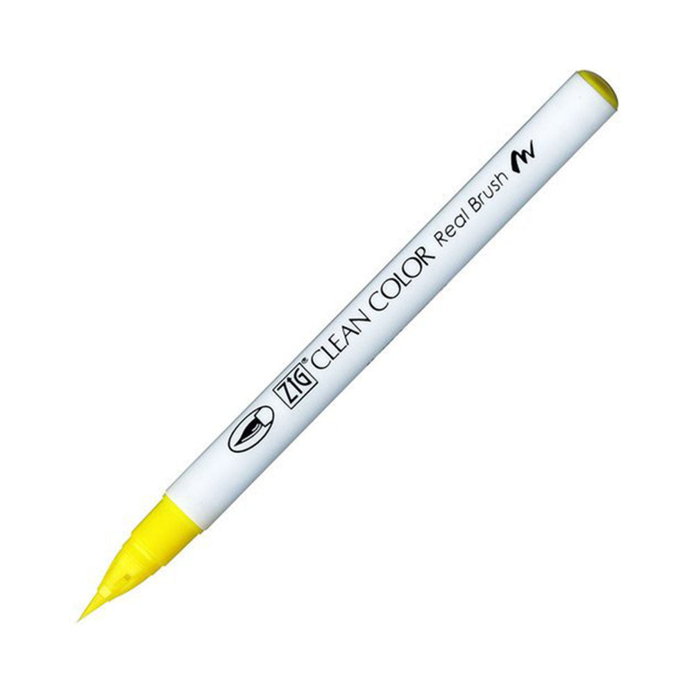 Kuretake Zig Clean Colour Real Watercolor Brush Pen - Yellow Colour Range - - Brush Pens - Bunbougu
