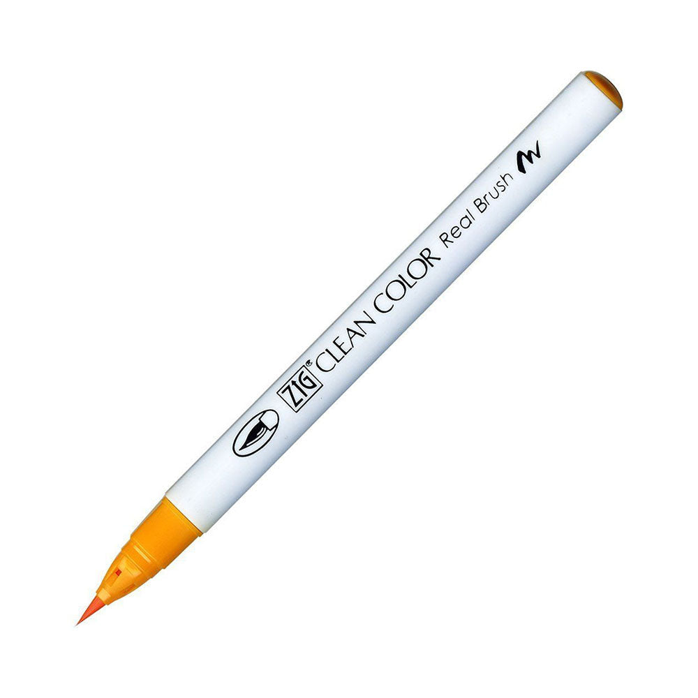 Kuretake Zig Clean Colour Real Watercolor Brush Pen - Yellow Colour Range - - Brush Pens - Bunbougu
