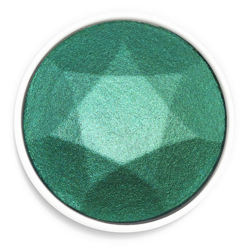 Finetec Coliro Pearl Watercolours Single Pan - Emerald (C070) - - Watercolours - Bunbougu
