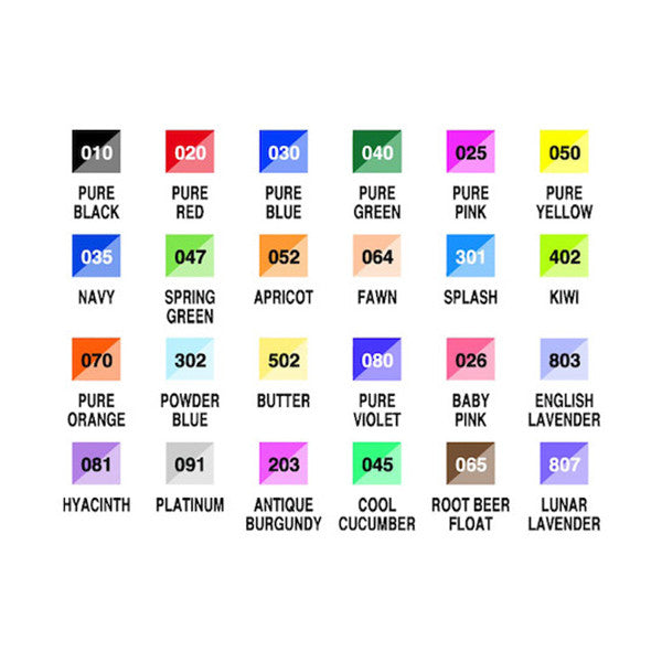 Kuretake Zig Brushables Brush Marker Pen  - 24 Colours -  - Brush Pens - Bunbougu