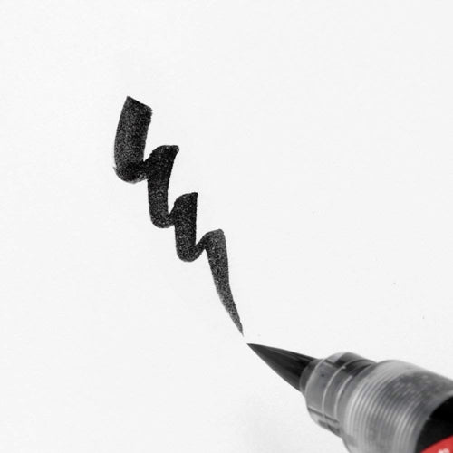 Pentel Fude Brush Pen Refill Cartridge - Pigment Ink - Black -  - Ink Cartridges - Bunbougu
