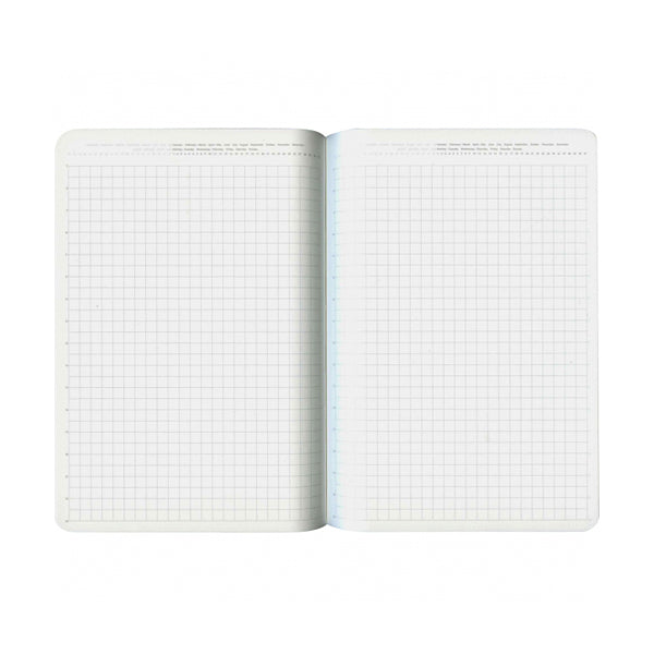 Stalogy Editor's Series 365 Days Notebook - 5 mm Grid - Black - A6 -  - Notebooks - Bunbougu